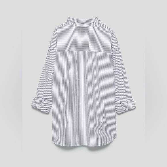 Wilfred free Taupe Stripe Button-Up Shirt - Picture 7 of 10